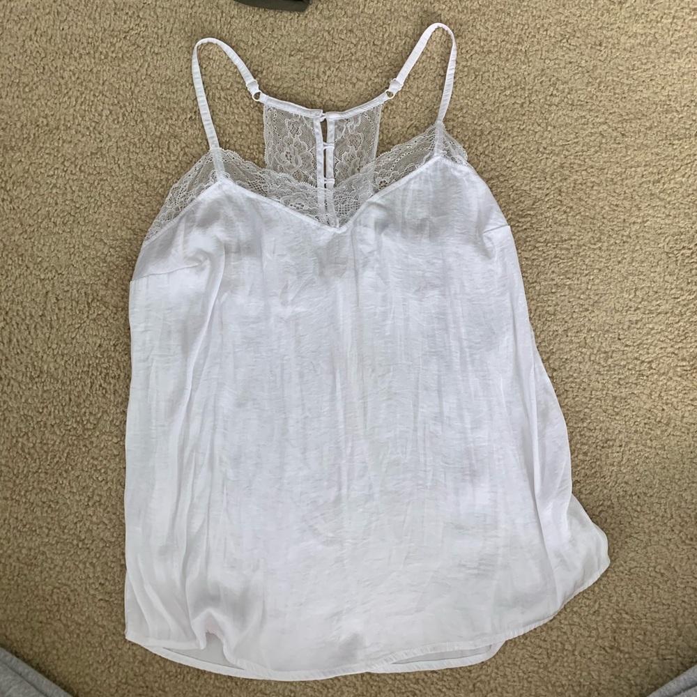 white tank top